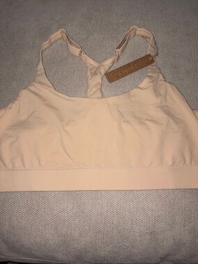 SKIMS Soft Racerback Sports Bralette in Light Nude